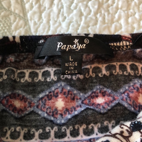 Papaya indian bohemian strapless pantsuit/romper - Picture 3 of 5